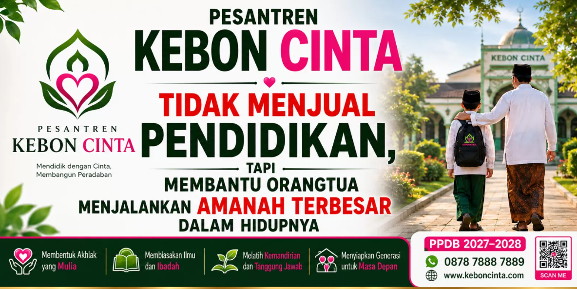 Tak Ada Uang Gedung, Tak Ada Infak Wajib! Ini Konsep Pendidikan Pesantren Kebon Cinta